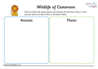 Wildlife Of Cameroon Worksheet