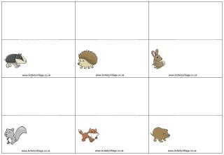 Wildlife Place Cards