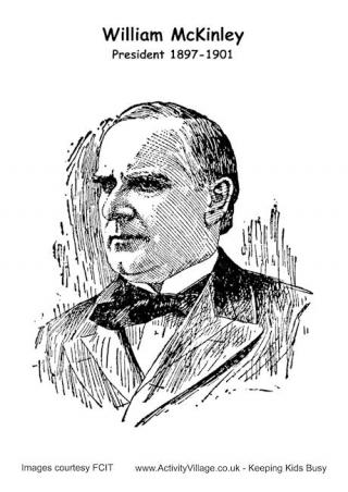 William McKinley Colouring Page