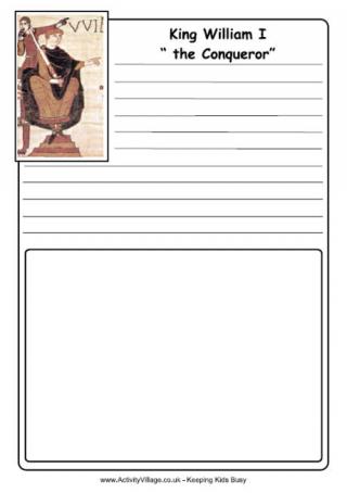 William I Notebooking Page