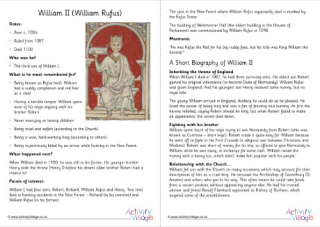 William II fact sheet