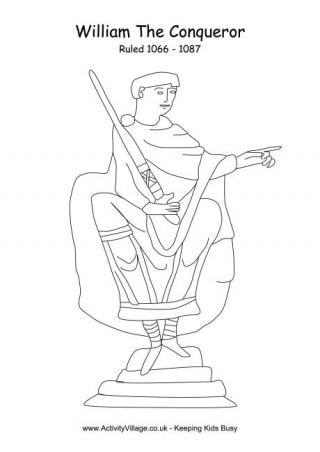 William the Conqueror Colouring Page
