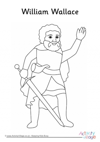 William Wallace Colouring Page