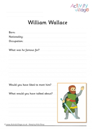 William Wallace Worksheet