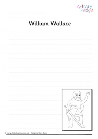 William Wallace Writing Page