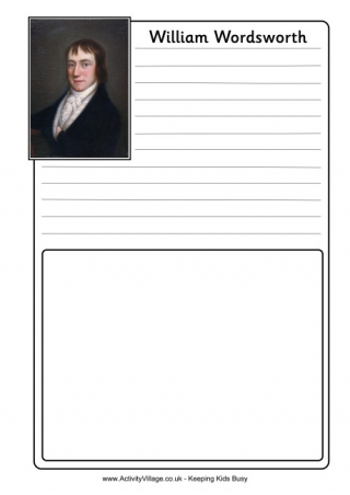 William Wordsworth Notebooking Page