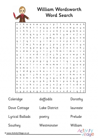 William Wordsworth Word Search