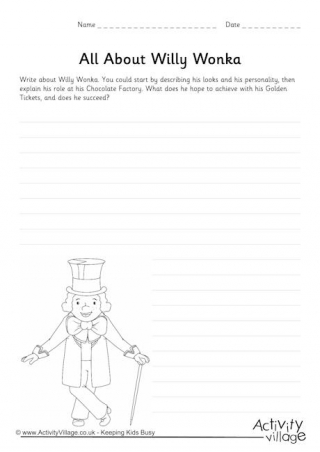 Willy Wonka Worksheet