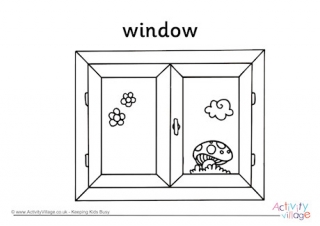 Window Colouring Page