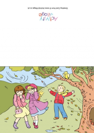 Windy Day Card