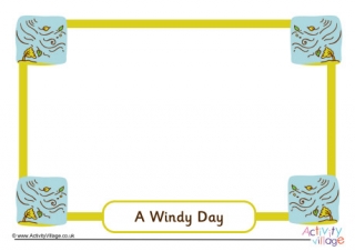 Windy Day Picture Frame