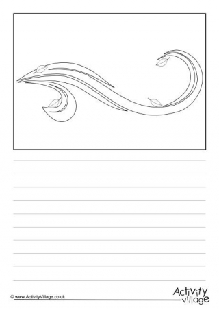 Windy weather symbol story paper