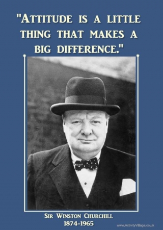 Winston Churchill Quote Poster 1