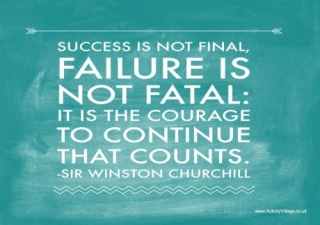 Winston Churchill Quote Poster 2