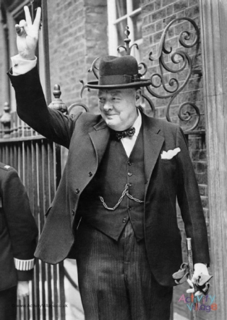 Winston Churchill Victory Poster
