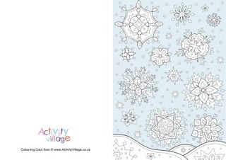 Winter Colouring Cards