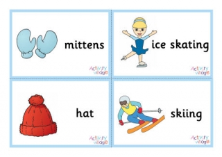 Winter Flash Cards - Small