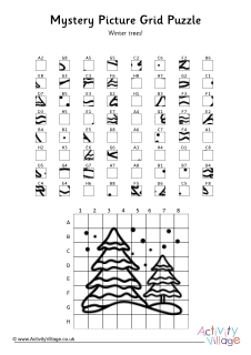 Winter Mystery Picture Puzzles