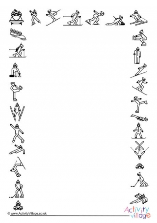 Winter Olympics Sports Frame