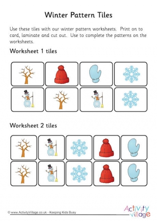 Winter Pattern Tiles