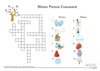 Winter Picture Crossword