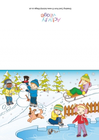 Winter Scene Card