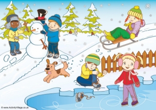 Winter Scene Poster