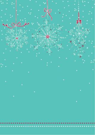 Winter Snowflake Border Scrapbook Paper