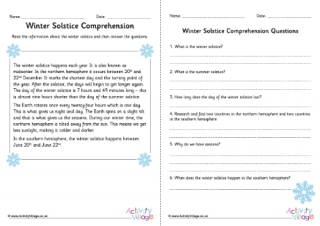 Winter Solstice Comprehension