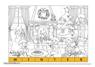 Winter Spelling Jigsaw 2