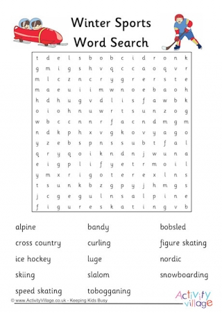 Winter Word Searches