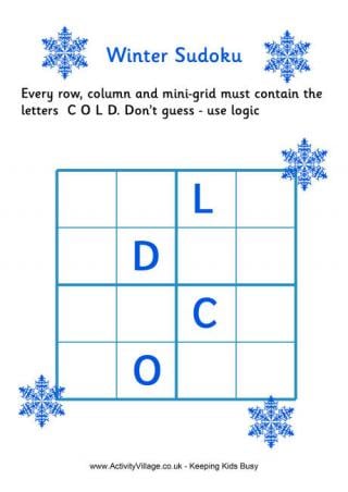 Winter Sudoku - Easy
