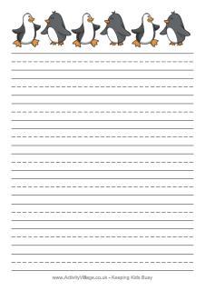 Winter Writing Paper