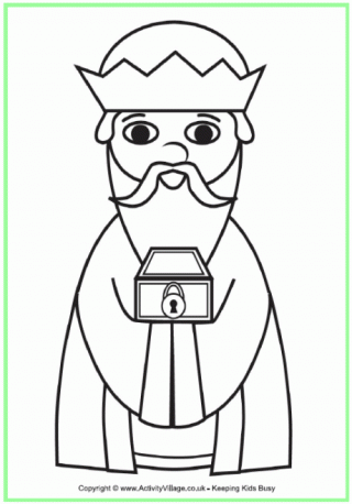 Wise Man Colouring Page
