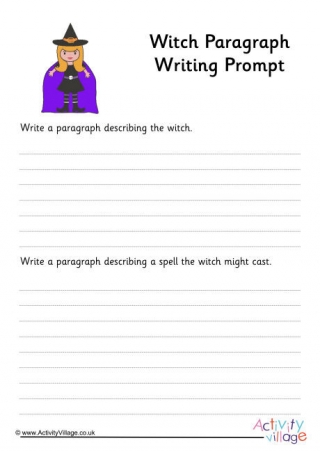 Witch Paragraph Writing Prompt