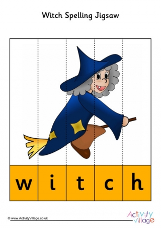 Witch Spelling Jigsaw