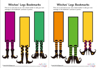 Witch's Legs Bookmarks