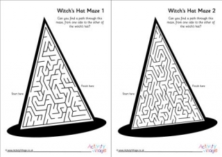 Witch's Hat Mazes Pack of 3