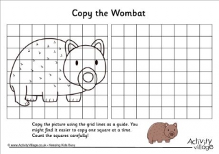 Wombat acrostic poem printable