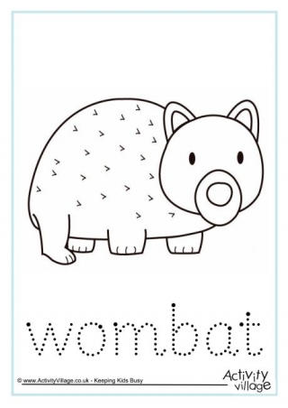Wombat Word Tracing