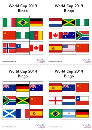 Womens World Cup 2019 Bingo