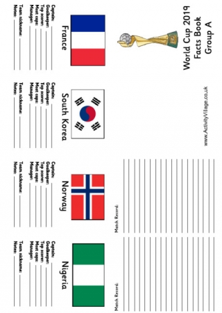 Womens World Cup 2019 Fact Booklets