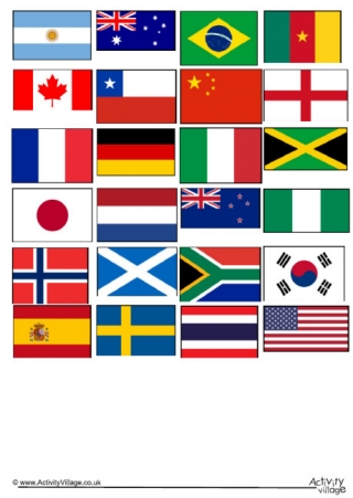 Womens World Cup 2019 Flags