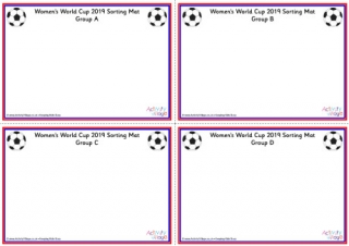 Womens World Cup 2019 Group Sorting Mats