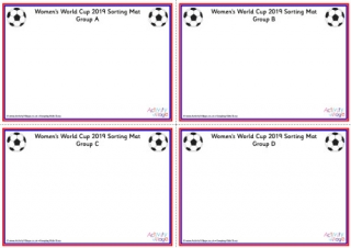 Womens World Cup 2019 Group Sorting Mats