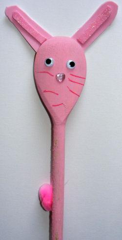 Wooden Spoon Bunny Puppet