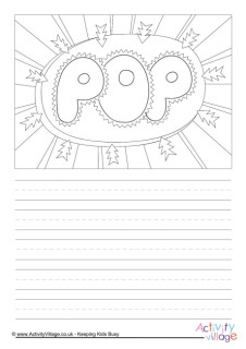 Word Art Story Paper