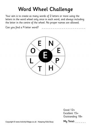 Word Wheel Challenge 3