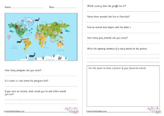 World Animal Day Picture Comprehension