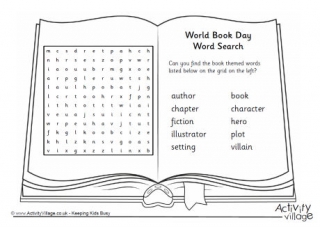 World Book Day Word Search